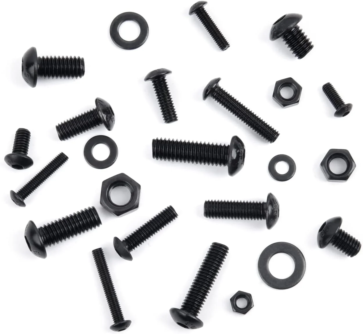 مجموعه 600 عددی پیچ های فولادی کربنی VIGRUE شامل پیچ های M3 M4 M5 M6 با سر گرد و سوکت شش گوش به همراه مهره، واشر و آچار آلن در جعبه دسته بندی شده مجموعه 600 عددی پیچ های فولادی کربنی VIGRUE شامل پیچ های M3 M4 M5 M6 با سر گرد و سوکت شش گوش به همراه مهره، واشر و آچار آلن در جعبه دسته بندی شده