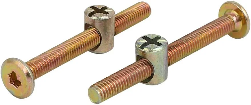 پیچ و مهره اتصال مبلمان سر گرد M6x60mm با سوکت شش گوش، 12 ست پیچ و مهره اتصال مبلمان سر گرد M6x60mm با سوکت شش گوش، 12 ست
