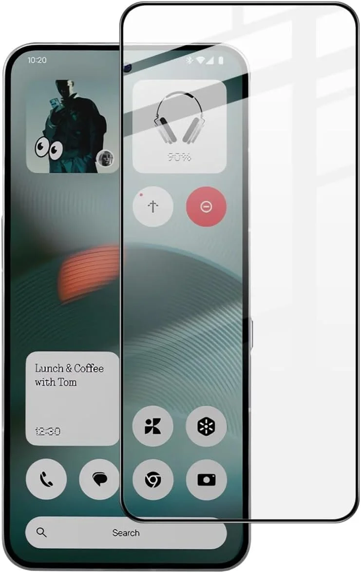 محافظ صفحه نمایش [2 عددی] Gruattreay سازگار با Nothing Phone (3)، وضوح بالا، سختی 9H، پوشش کامل، شیشه حرارت دیده، ضد انفجار، ضد خش، لمس حساس