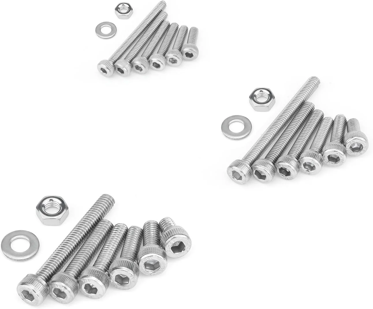 مجموعه 1200 عددی پیچ، مهره و واشر استیل ضد زنگ Sutemribor 304، شامل پیچهای آلن M2 M3 M4 با آچار آلن مجموعه 1200 عددی پیچ، مهره و واشر استیل ضد زنگ Sutemribor 304، شامل پیچهای آلن M2 M3 M4 با آچار آلن