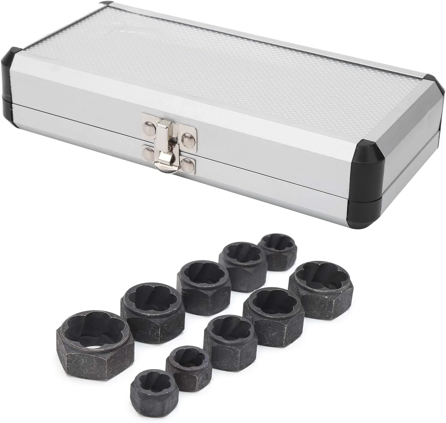 مجموعه 10 عددی ابزار استخراج مهره آسیب دیده، ابزار سخت افزاری قوی و بادوام برای کاربردهای مختلف