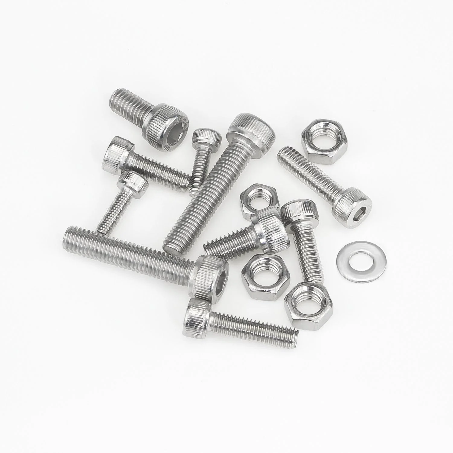 مجموعه 1200 عددی پیچ، مهره و واشر استیل ضد زنگ Sutemribor 304، شامل پیچهای آلن M2 M3 M4 با آچار آلن مجموعه 1200 عددی پیچ، مهره و واشر استیل ضد زنگ Sutemribor 304، شامل پیچهای آلن M2 M3 M4 با آچار آلن