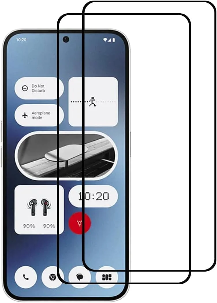 محافظ صفحه نمایش شیشه ای برای ناتینگ فون 3A / ناتینگ فون 3A پرو، سختی 9H، ضد اثر انگشت و ضد خش (2 عدد)