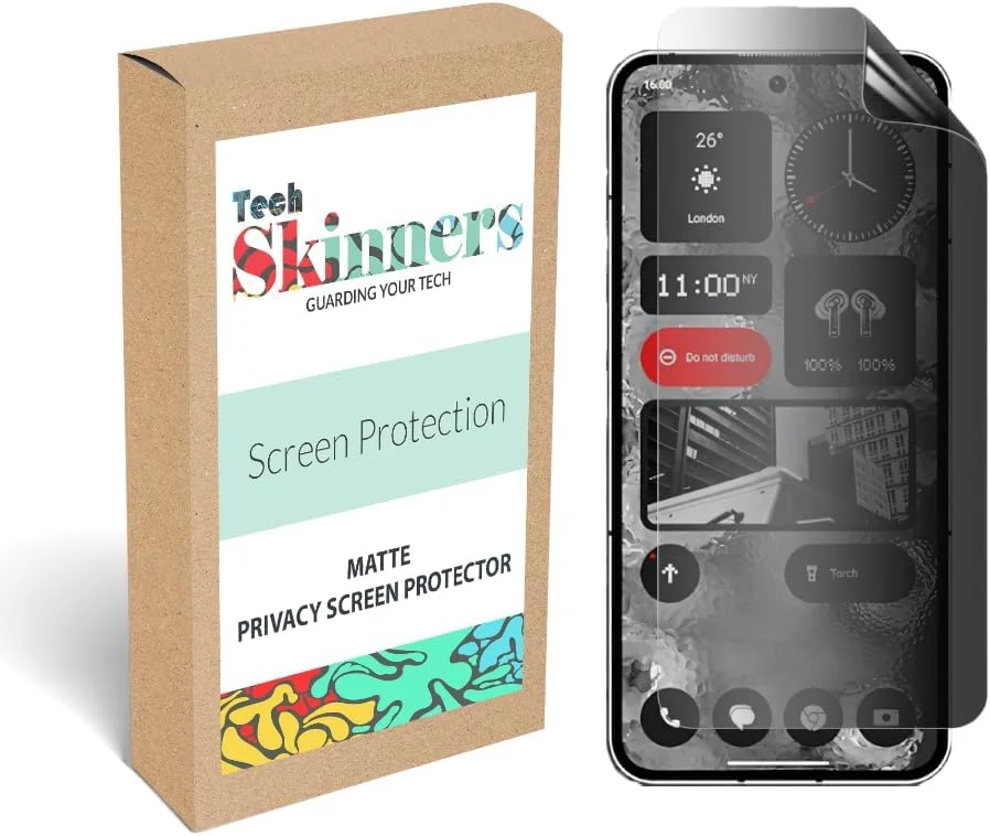 [2 عدد] محافظ صفحه نمایش حریم خصوصی مات ضد جاسوسی [غیر شیشه ای] برای (NOTHING PHONE 3A PRO)