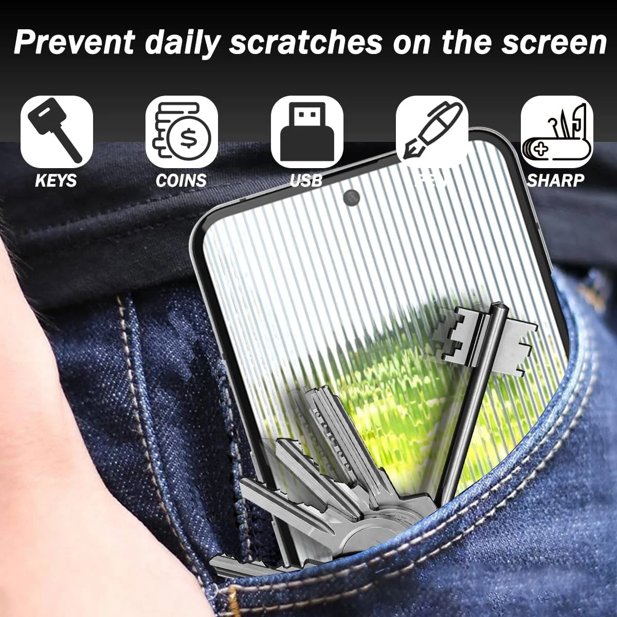 محافظ صفحه نمایش شیشه ای حرارت دیده Zerrshoo برای Nothing Phone 2، شامل 3 عدد محافظ صفحه نمایش و 2 عدد محافظ لنز شیشه ای حرارت دیده ضد خش HD