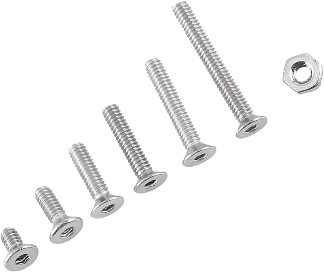 Cryfokt پیچ سر دکمه ای 250 عددی M2 با سوکت شش گوش، پیچ/اتصال دهنده، پیچ های سوکت شش گوش استیل ضد زنگ سر تخت، مجموعه مهره های درپوش اتصال دهنده، برای مبلمان، ابزار تعمیر خودرو، لوازم جانبی سخت افزاری (C: Cryfokt پیچ سر دکمه ای 250 عددی M2 با سوکت شش گوش، پیچ/اتصال دهنده، پیچ های سوکت شش گوش استیل ضد زنگ سر تخت، مجموعه مهره های درپوش اتصال دهنده، برای مبلمان، ابزار تعمیر خودرو، لوازم جانبی سخت افزاری (C: