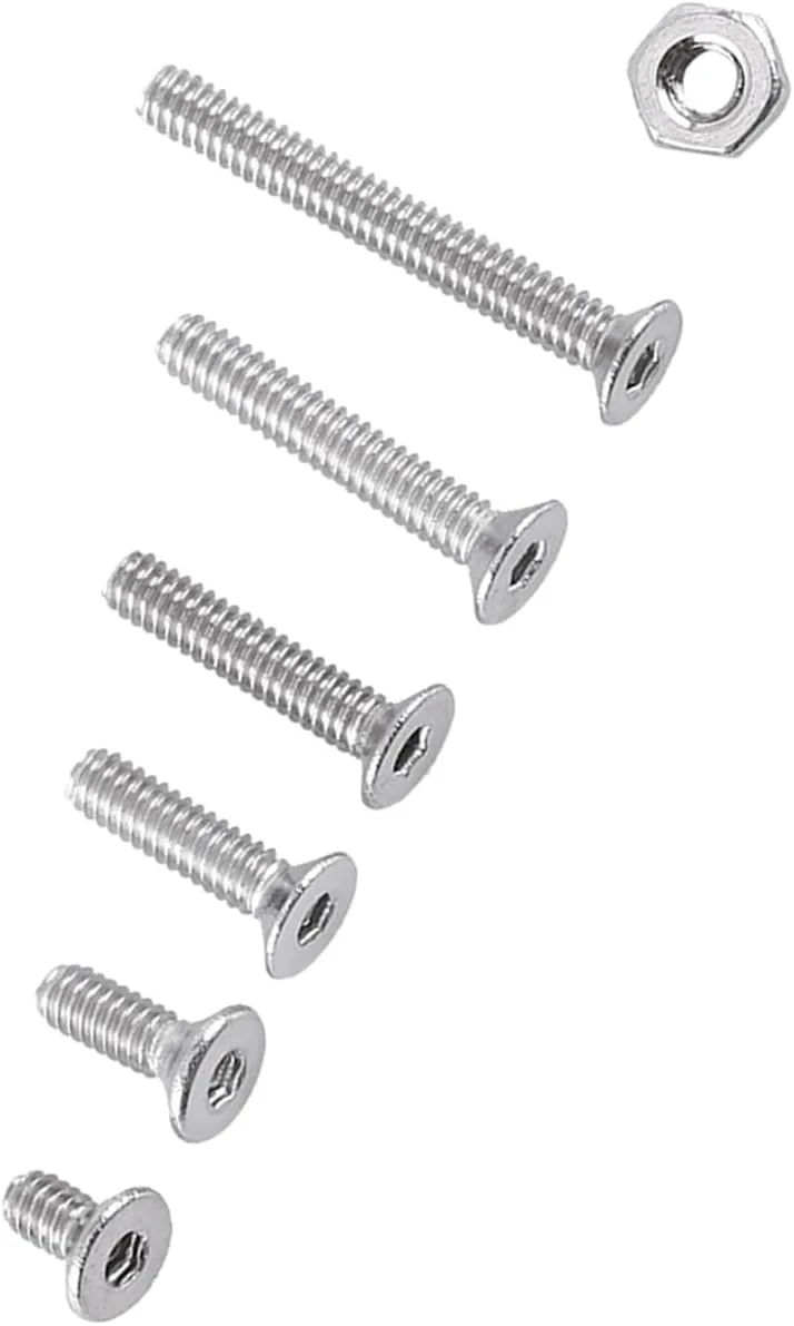 Cryfokt پیچ سر دکمه ای 250 عددی M2 با سوکت شش گوش، پیچ/اتصال دهنده، پیچ های سوکت شش گوش استیل ضد زنگ سر تخت، مجموعه مهره های درپوش اتصال دهنده، برای مبلمان، ابزار تعمیر خودرو، لوازم جانبی سخت افزاری (C: Cryfokt پیچ سر دکمه ای 250 عددی M2 با سوکت شش گوش، پیچ/اتصال دهنده، پیچ های سوکت شش گوش استیل ضد زنگ سر تخت، مجموعه مهره های درپوش اتصال دهنده، برای مبلمان، ابزار تعمیر خودرو، لوازم جانبی سخت افزاری (C: