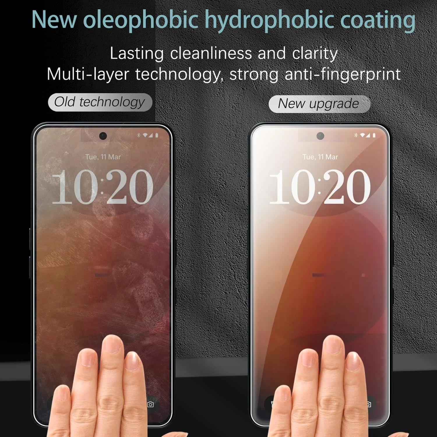 محافظ صفحه نمایش Vuciya سازگار با Nothing Phone 3a Pro، شیشه حرارت دیده با سختی 9H، فیلم محافظ ضد خش شفاف HD، برای Nothing Phone 3a، بسته 3 عددی