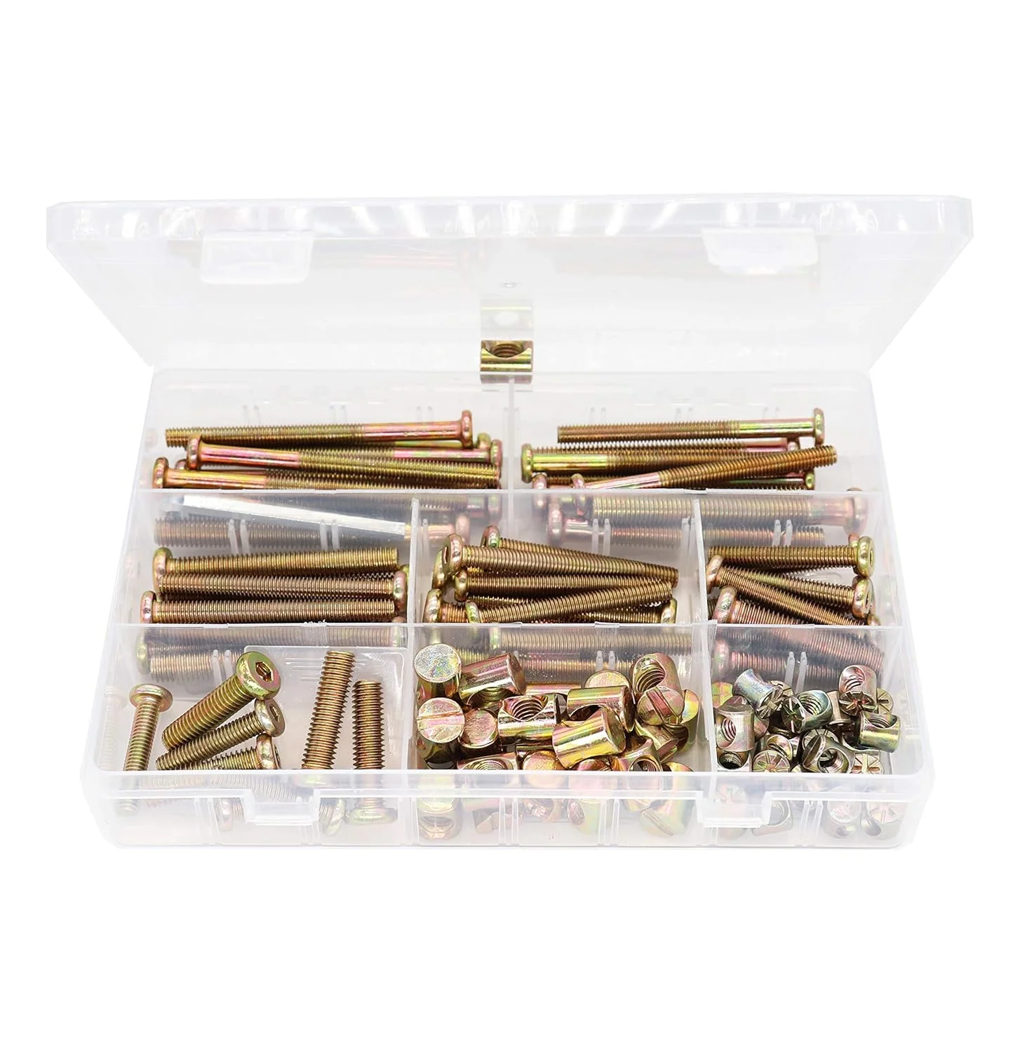 binifiMux ست 30 عددی پیچ های تخت M8، 60 عدد پیچ و مهره استوانه ای با سر سوکت آلن خور، کیت گلچین پیچ و مهره مبلمان M8 در ابعاد 30mm/ 40mm/ 50mm/ 60mm/ 70mm/ 80mm binifiMux ست 30 عددی پیچ های تخت M8، 60 عدد پیچ و مهره استوانه ای با سر سوکت آلن خور، کیت گلچین پیچ و مهره مبلمان M8 در ابعاد 30mm/ 40mm/ 50mm/ 60mm/ 70mm/ 80mm