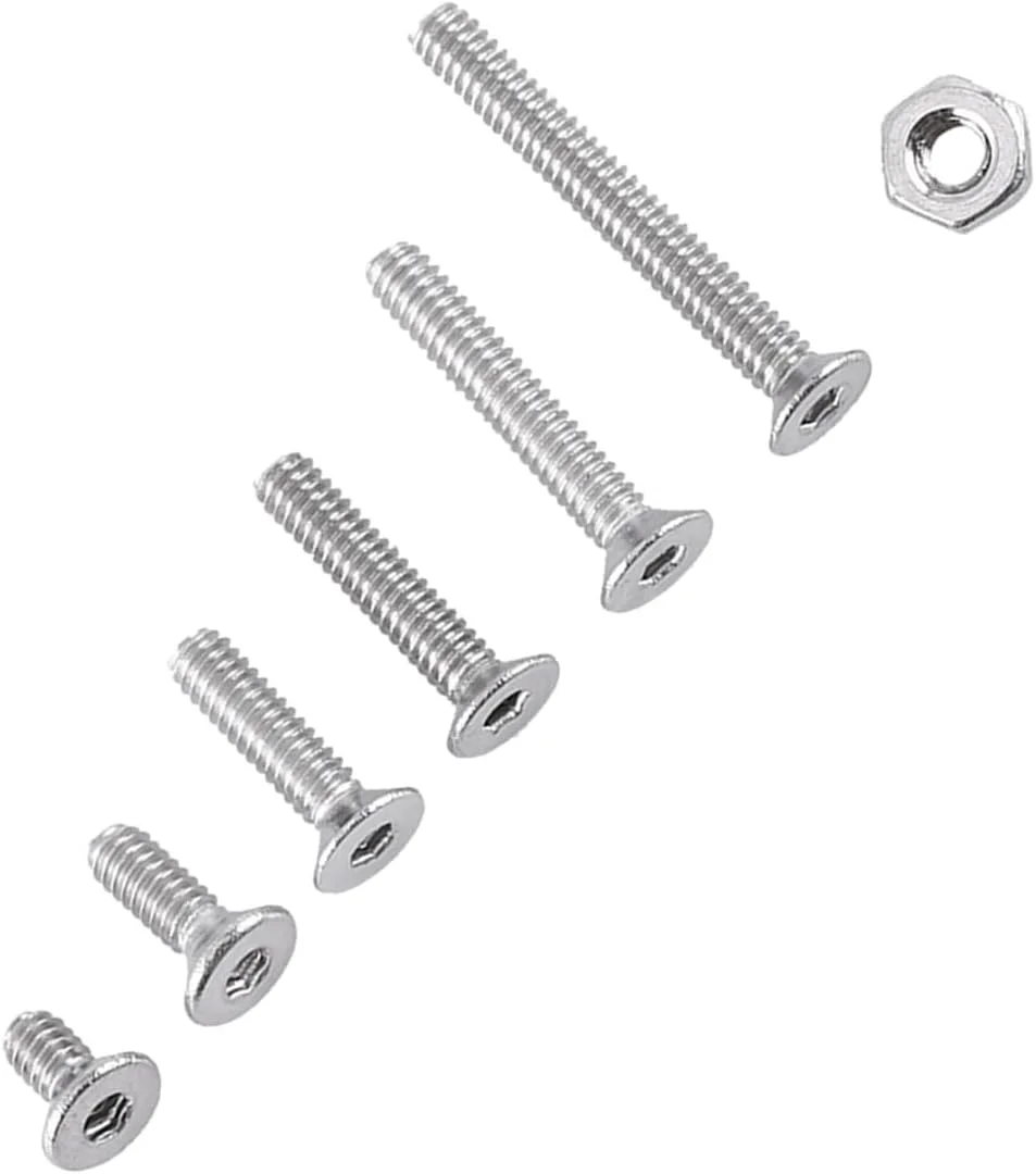 Cryfokt پیچ سر دکمه ای 250 عددی M2 با سوکت شش گوش، پیچ/اتصال دهنده، پیچ های سوکت شش گوش استیل ضد زنگ سر تخت، مجموعه مهره های درپوش اتصال دهنده، برای مبلمان، ابزار تعمیر خودرو، لوازم جانبی سخت افزاری (C: Cryfokt پیچ سر دکمه ای 250 عددی M2 با سوکت شش گوش، پیچ/اتصال دهنده، پیچ های سوکت شش گوش استیل ضد زنگ سر تخت، مجموعه مهره های درپوش اتصال دهنده، برای مبلمان، ابزار تعمیر خودرو، لوازم جانبی سخت افزاری (C: