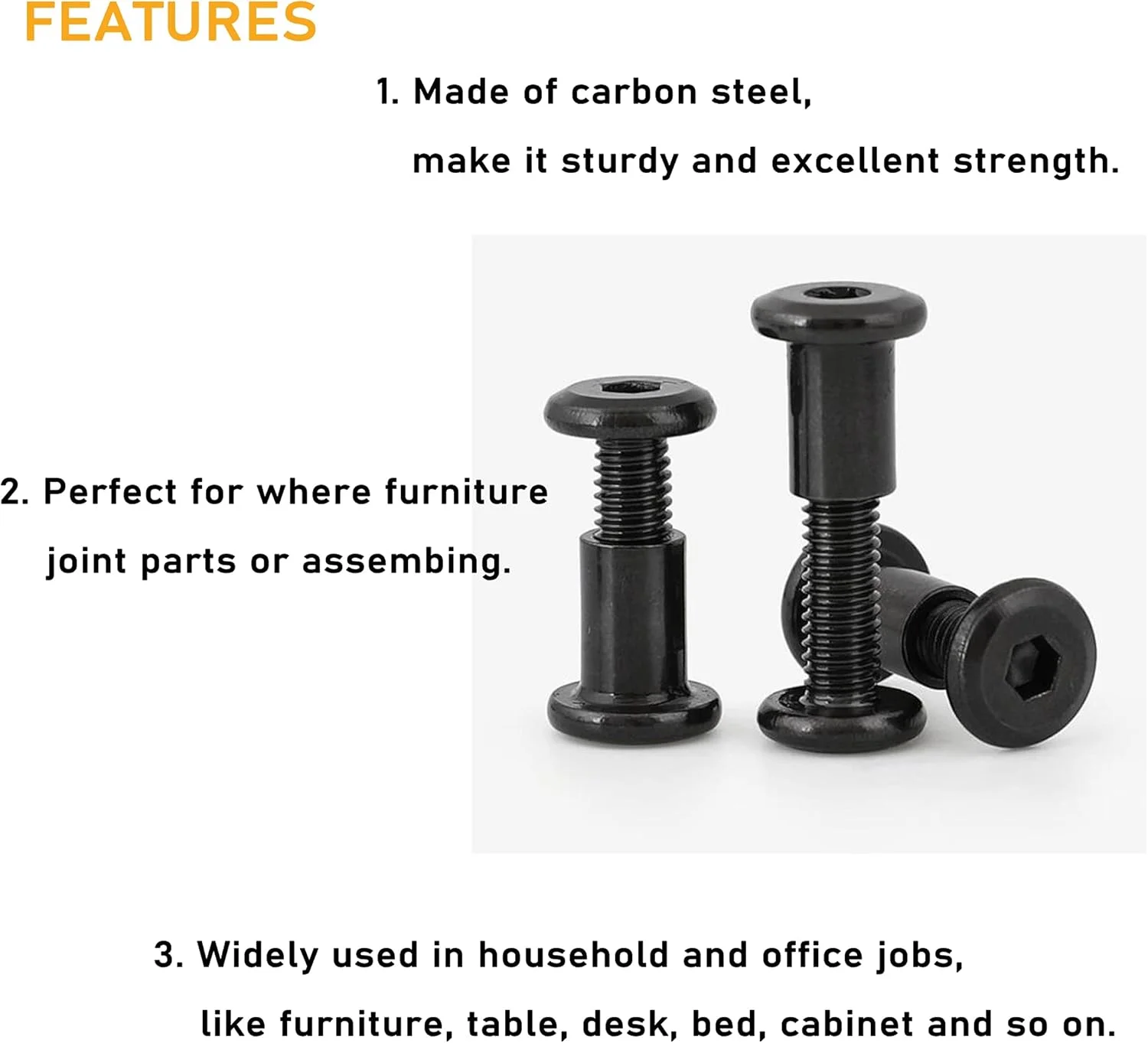 مجموعه 35 عددی پیچ و مهره سرتخت آلن خور M6 مشکی binifiMux، پیچ و مهره مبلمان و تخت خواب، M6x15mm/ 20mm/ 25mm/ 30mm/ 35mm/ 40mm/ 50mm مجموعه 35 عددی پیچ و مهره سرتخت آلن خور M6 مشکی binifiMux، پیچ و مهره مبلمان و تخت خواب، M6x15mm/ 20mm/ 25mm/ 30mm/ 35mm/ 40mm/ 50mm