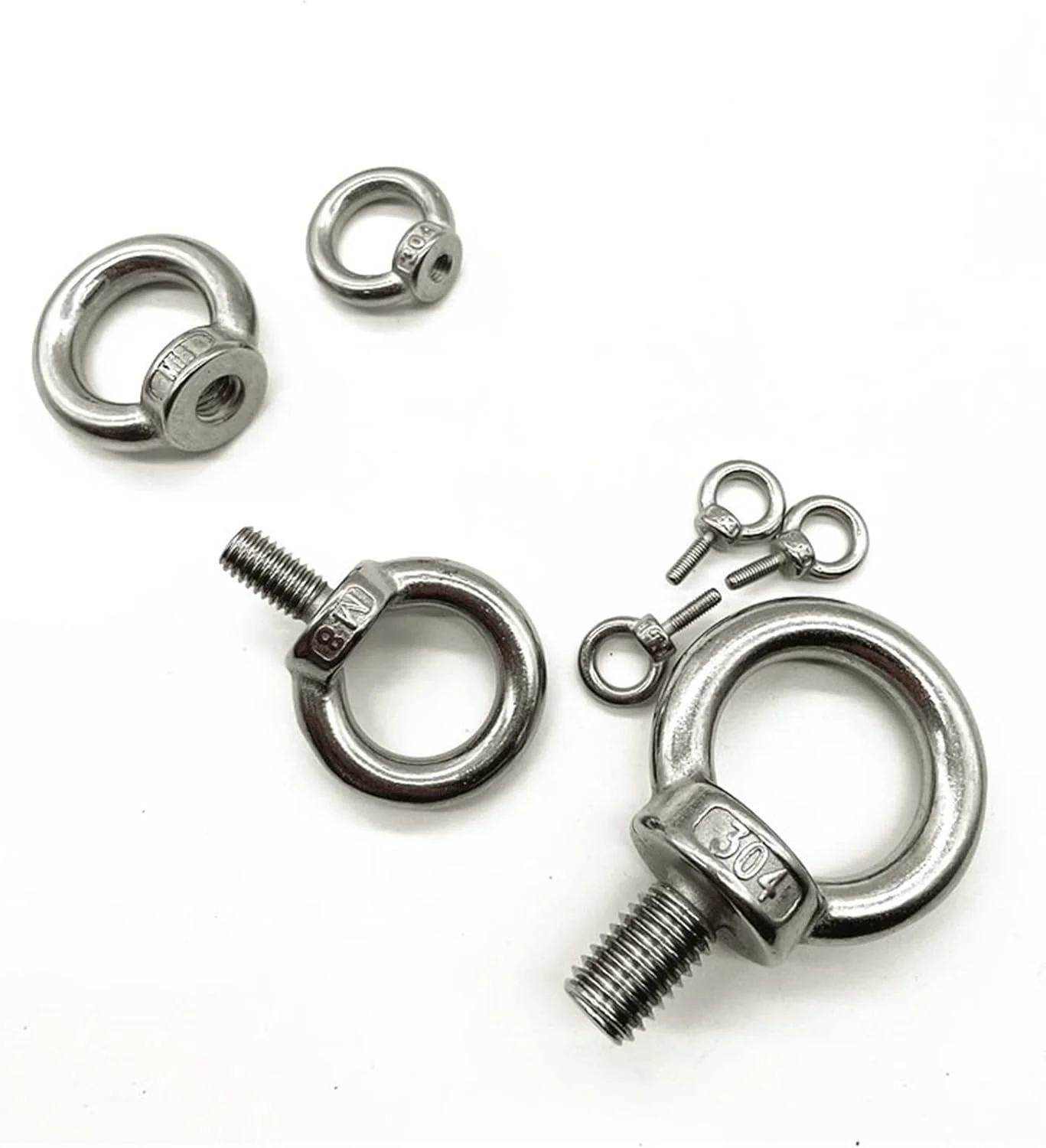 پیچ و مهره SEMOOR / پیچ حلقه ای چشمی مهره قلاب دار (سایز: M8 2 عدد) پیچ و مهره SEMOOR / پیچ حلقه ای چشمی مهره قلاب دار (سایز: M8 2 عدد)