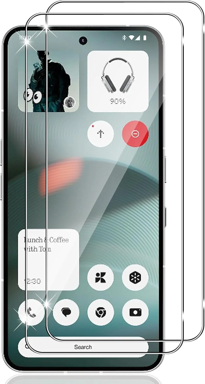 محافظ صفحه نمایش شیشه ای حرارت دیده Vanrain برای Nothing Phone 3، بسته 2 عددی، سختی 9H، وضوح HD، ضد خش محافظ صفحه نمایش شیشه ای حرارت دیده Vanrain برای Nothing Phone 3، بسته 2 عددی، سختی 9H، وضوح HD، ضد خش