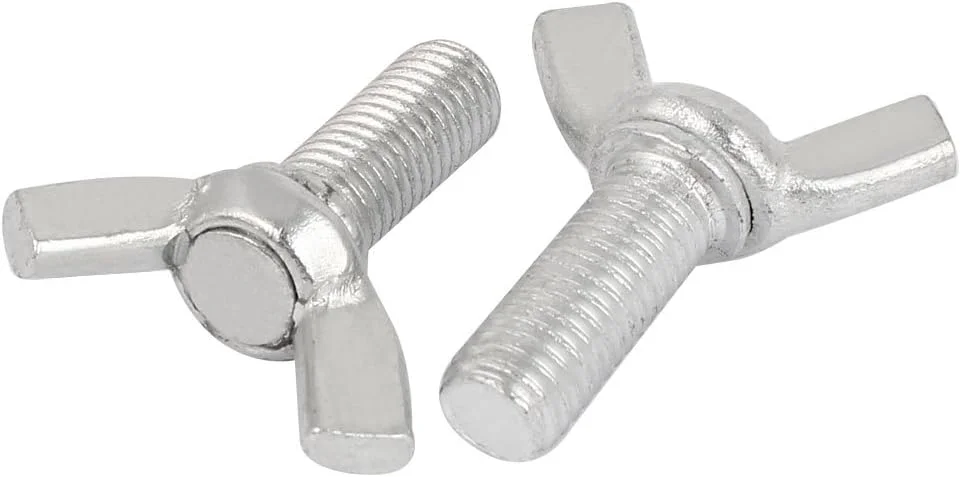 اکسیت کربن (سخت افزار ساختمانی) پیچ بال فولادی مهره پروانه ای پیچ نقره ای M10x25mm 4 عدد اکسیت کربن (سخت افزار ساختمانی) پیچ بال فولادی مهره پروانه ای پیچ نقره ای M10x25mm 4 عدد