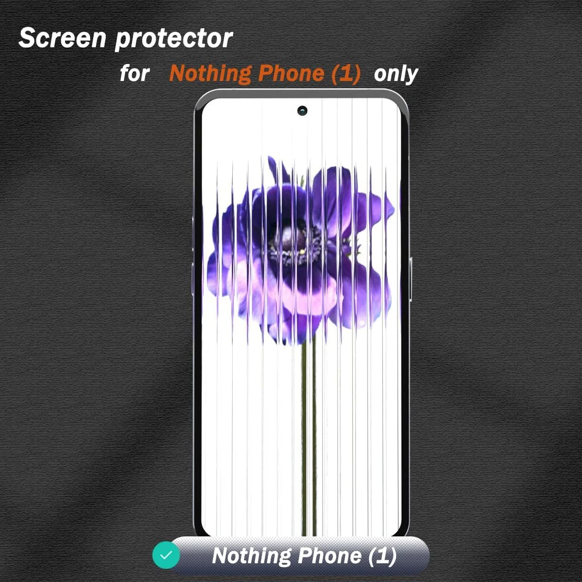 محافظ صفحه نمایش شیشه ای حرارت دیده Zerrshoo برای ناتینگ فون 1، محافظ صفحه نمایش ناتینگ فون 1، 3 عدد و محافظ لنز شیشه ای حرارت دیده ناتینگ فون 1، 2 عدد، ضد خش HD برای ناتینگ فون 1