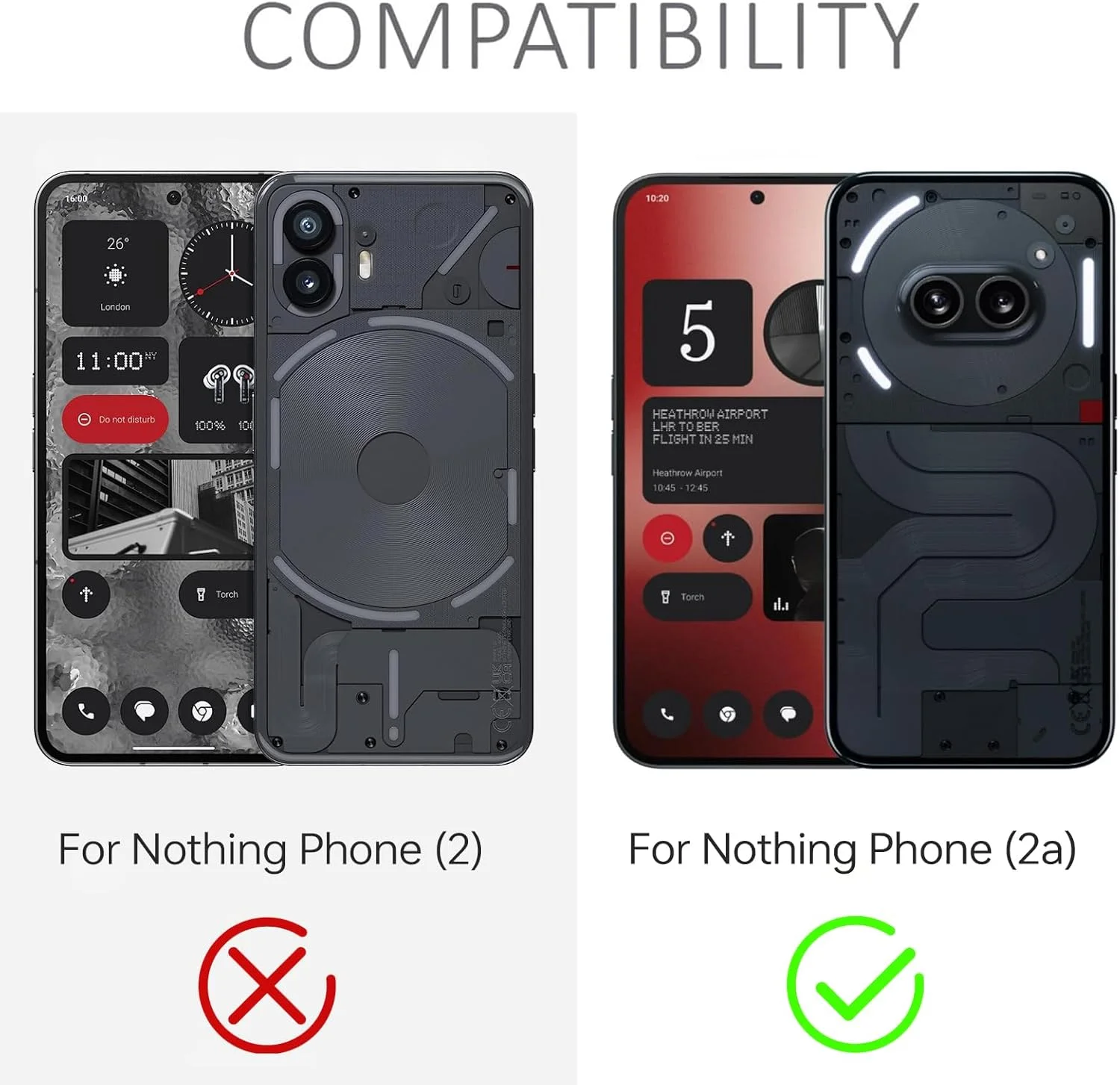 محافظ صفحه نمایش شیشه ای CooToly برای Nothing Phone (2a) (مخصوص Nothing Phone (2a))