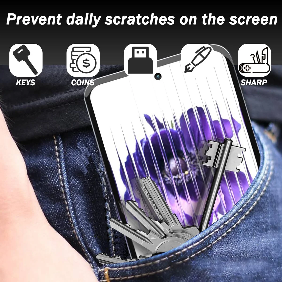 محافظ صفحه نمایش شیشه ای حرارت دیده Zerrshoo برای ناتینگ فون 1، محافظ صفحه نمایش ناتینگ فون 1، 3 عدد و محافظ لنز شیشه ای حرارت دیده ناتینگ فون 1، 2 عدد، ضد خش HD برای ناتینگ فون 1