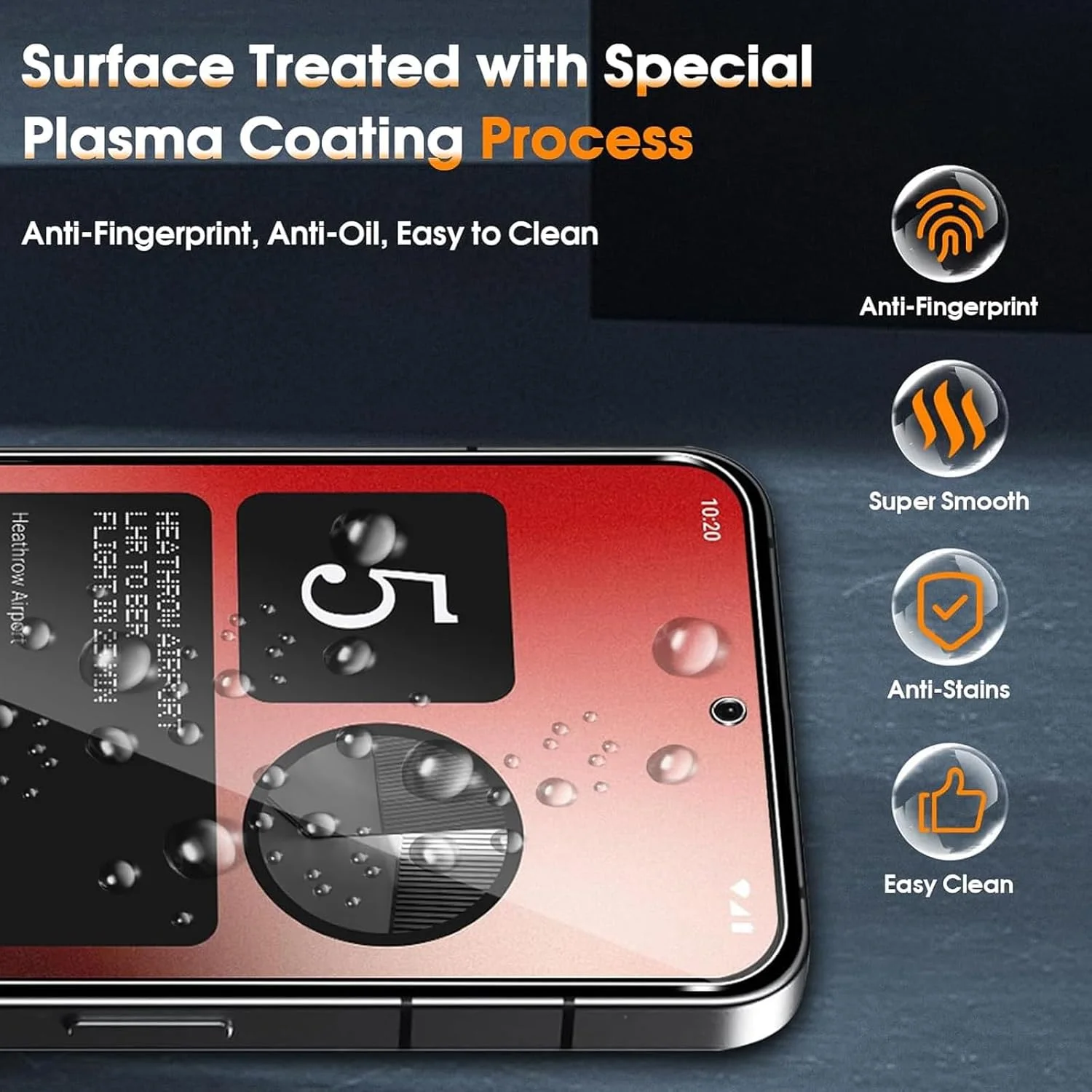 محافظ صفحه نمایش شیشه ای CooToly برای Nothing Phone (2a) (مخصوص Nothing Phone (2a))