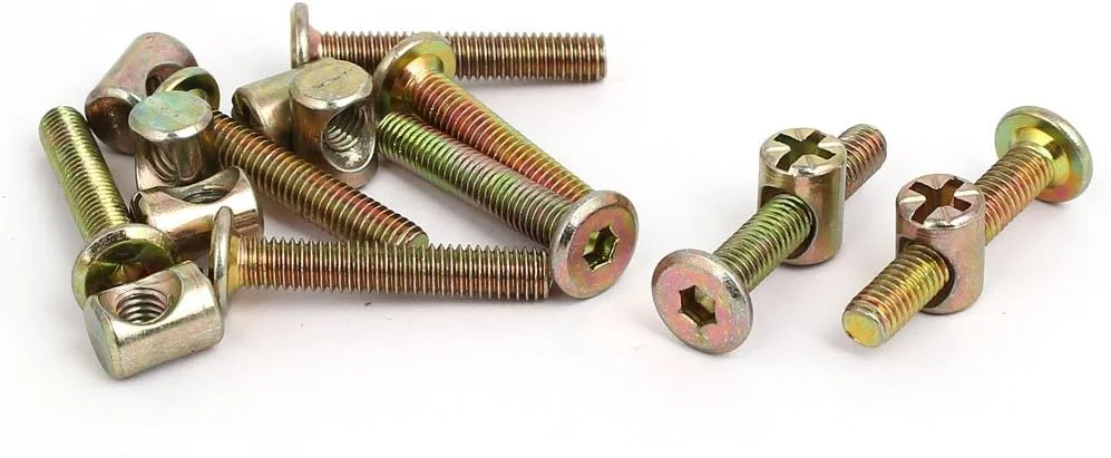 Aexit پیچ و مهره و مهره مبلمان سر گرد سوکت شش گوش M6x35mm، 8 ست Aexit پیچ و مهره و مهره مبلمان سر گرد سوکت شش گوش M6x35mm، 8 ست