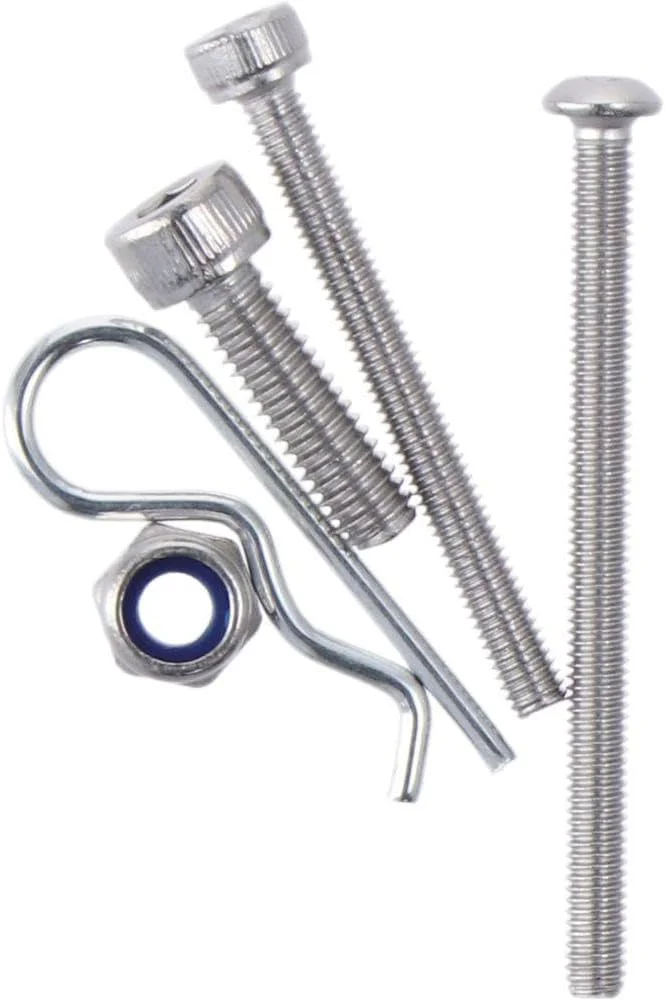 مجموعه پیچ و مهره استیل Upluckey شامل 205 عدد پیچ آلن، مهره و خار فنری M1.6، سایزهای M2.5، M3 و M4، مناسب برای استفاده در فضای باز و داخل ساختمان مجموعه پیچ و مهره استیل Upluckey شامل 205 عدد پیچ آلن، مهره و خار فنری M1.6، سایزهای M2.5، M3 و M4، مناسب برای استفاده در فضای باز و داخل ساختمان