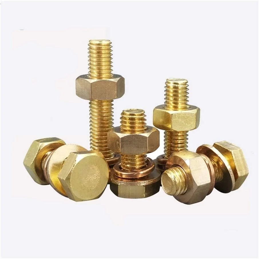 اتصالات بدون لوگو پیچ M8 DIN933 برنجی با سر شش گوش، واشر فنری، واشر تخت و مجموعه مهره مدل B002 (رنگ: M8 (2 عدد)، اندازه: 16 میلی متر) اتصالات بدون لوگو پیچ M8 DIN933 برنجی با سر شش گوش، واشر فنری، واشر تخت و مجموعه مهره مدل B002 (رنگ: M8 (2 عدد)، اندازه: 16 میلی متر)