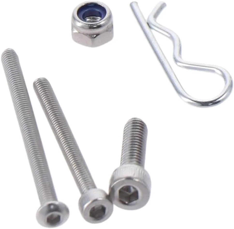 مجموعه پیچ و مهره استیل Upluckey شامل 205 عدد پیچ آلن، مهره و خار فنری M1.6، سایزهای M2.5، M3 و M4، مناسب برای استفاده در فضای باز و داخل ساختمان مجموعه پیچ و مهره استیل Upluckey شامل 205 عدد پیچ آلن، مهره و خار فنری M1.6، سایزهای M2.5، M3 و M4، مناسب برای استفاده در فضای باز و داخل ساختمان