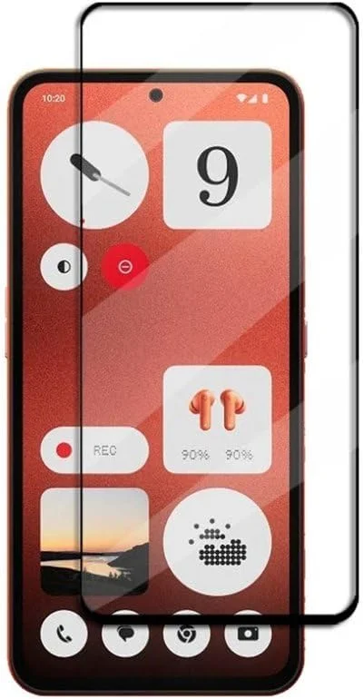 محافظ صفحه نمایش 5D BURAQ برای گوشی ناتینگ CMF Phone 1، پوشش کامل، شیشه حرارت دیده 9H Ultra HD، نصب آسان برای گوشی ناتینگ CMF Phone 1