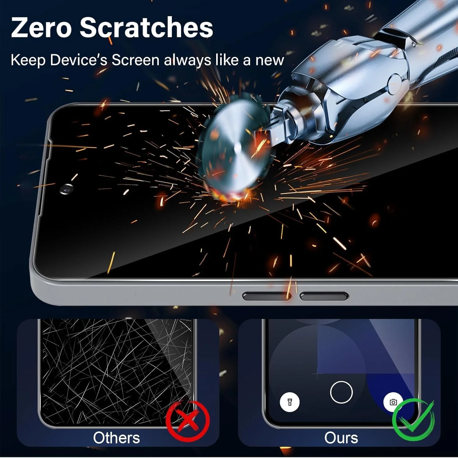 محافظ صفحه نمایش حریم خصوصی شیشه ای حرارتی کجثرV سازگار با ناتینگ فون 3a پرو، محافظ لنز دوربین، فیلم محافظ