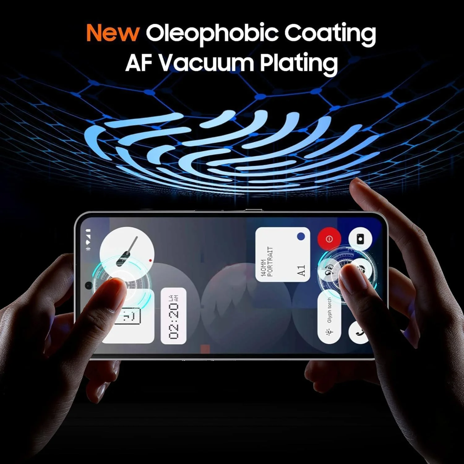 [بسته 3 عددی] محافظ صفحه نمایش شیشه ای حرارت دیده 9H Zuooiec برای گوشی Nothing CMF Phone 2 Pro، محافظت با اثر انگشت، نصب آسان، فوق العاده شفاف، حساسیت لمسی، فیلم ضد خش