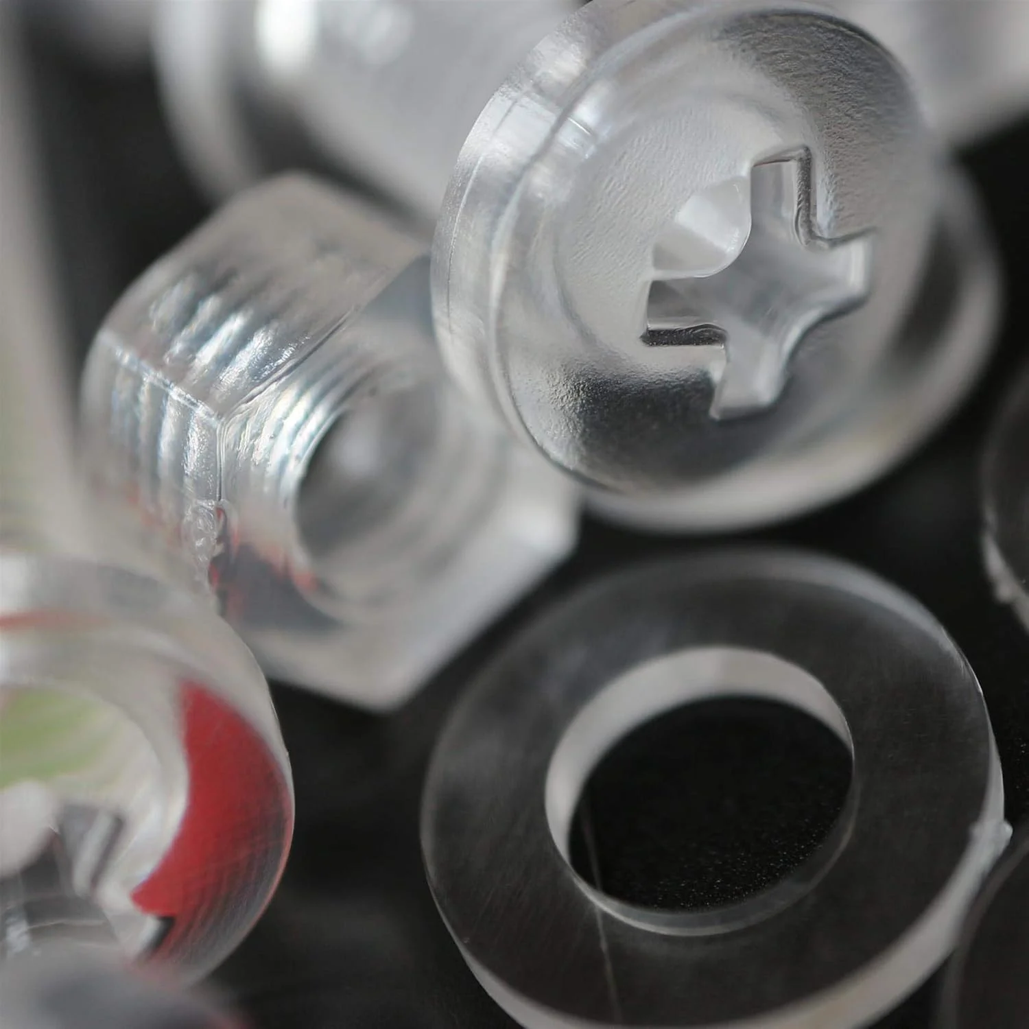 کاترپیلار قرمز بسته 60 عددی مهره، پیچ و واشر پلاستیکی شفاف اکریلیک M6 x 40mm - پیچ های پلاستیکی اکریلیک، 15/64" x 1-37/64 کاترپیلار قرمز بسته 60 عددی مهره، پیچ و واشر پلاستیکی شفاف اکریلیک M6 x 40mm - پیچ های پلاستیکی اکریلیک، 15/64" x 1-37/64