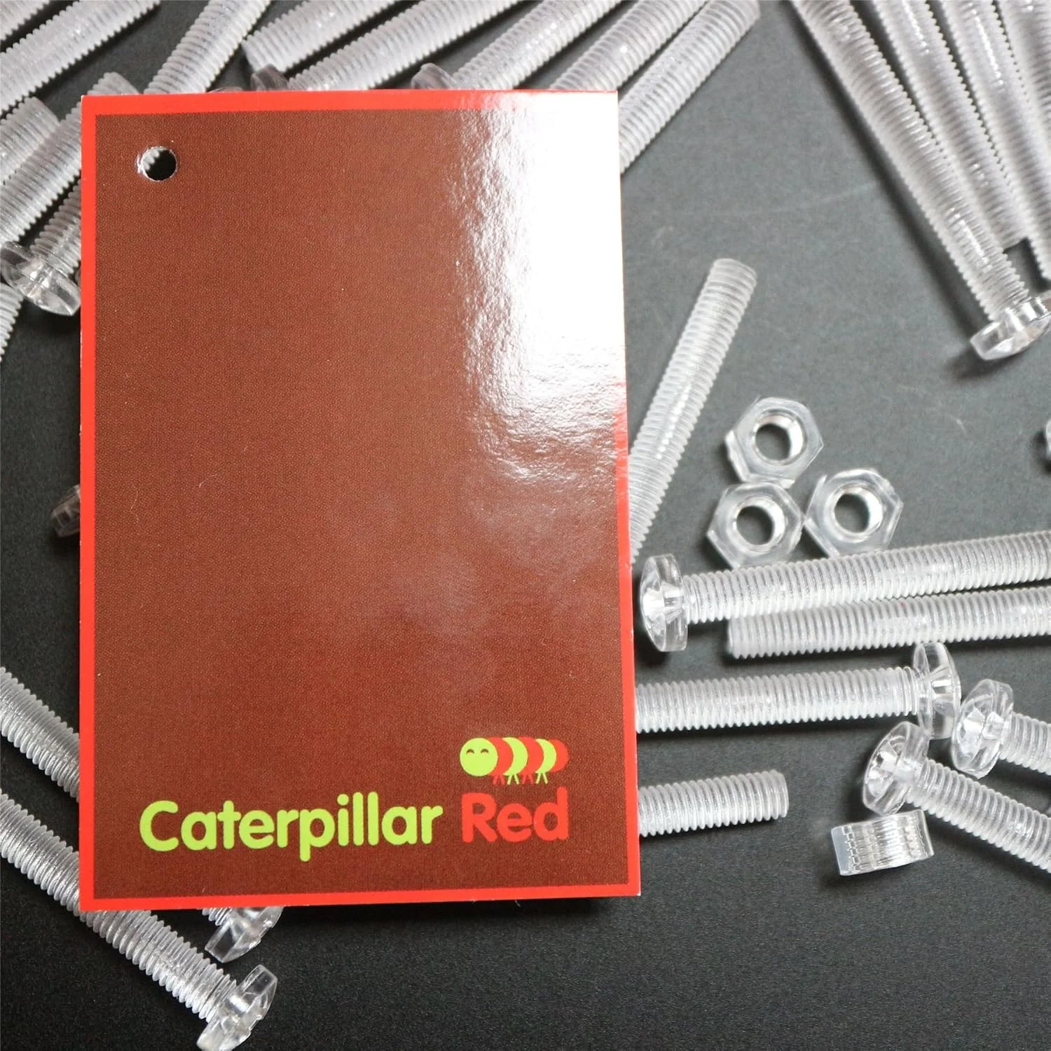 پیچ و مهره پلاستیکی اکریلیک شفاف کاترپیلار قرمز 60 عددی M5x40mm با واشر برای کاروان، موتورخانه، قایق، تابلو، مصارف خانگی و DIY پیچ و مهره پلاستیکی اکریلیک شفاف کاترپیلار قرمز 60 عددی M5x40mm با واشر برای کاروان، موتورخانه، قایق، تابلو، مصارف خانگی و DIY