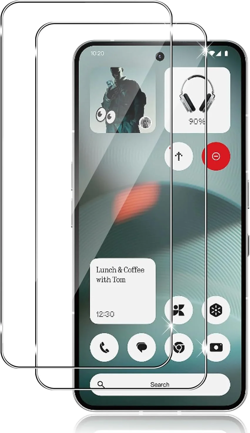محافظ صفحه نمایش شیشه ای حرارت دیده داتری برای ناتینگ فون 3، قطعات فوق العاده مقاوم، بدون حباب، وضوح فوق العاده HD، سختی 9H ضد خش، محافظ صفحه نمایش 2.5D
