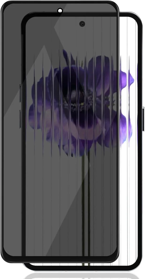 محافظ صفحه نمایش Zerrshoo برای Nothing Phone (2) شیشه حرارت دیده، محافظ حریم خصوصی شیشه ای Nothing Phone (2)، محافظ صفحه نمایش ضد جاسوسی سازگار با Nothing Phone (2)