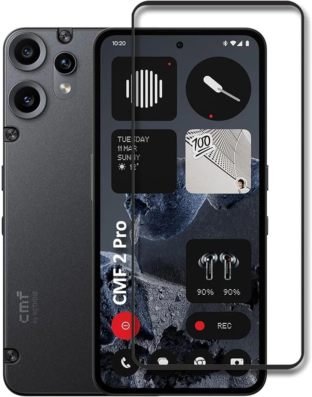 Screen Protector for Nothing CMF Phone 2 Pro Tempered Glass Screen Protector 9H Hardness Anti Fingerprint Scratch Resistance for CMF by Nothing Phone 2 Pro