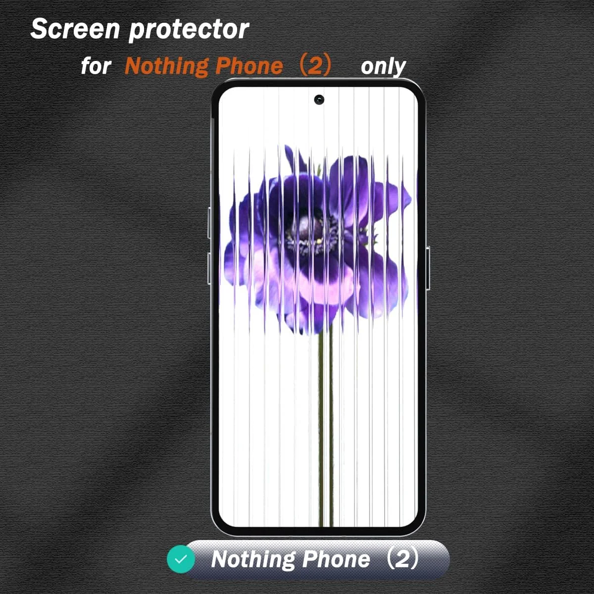 محافظ صفحه نمایش Zerrshoo برای Nothing Phone (2) شیشه حرارت دیده، محافظ حریم خصوصی شیشه ای Nothing Phone (2)، محافظ صفحه نمایش ضد جاسوسی سازگار با Nothing Phone (2)