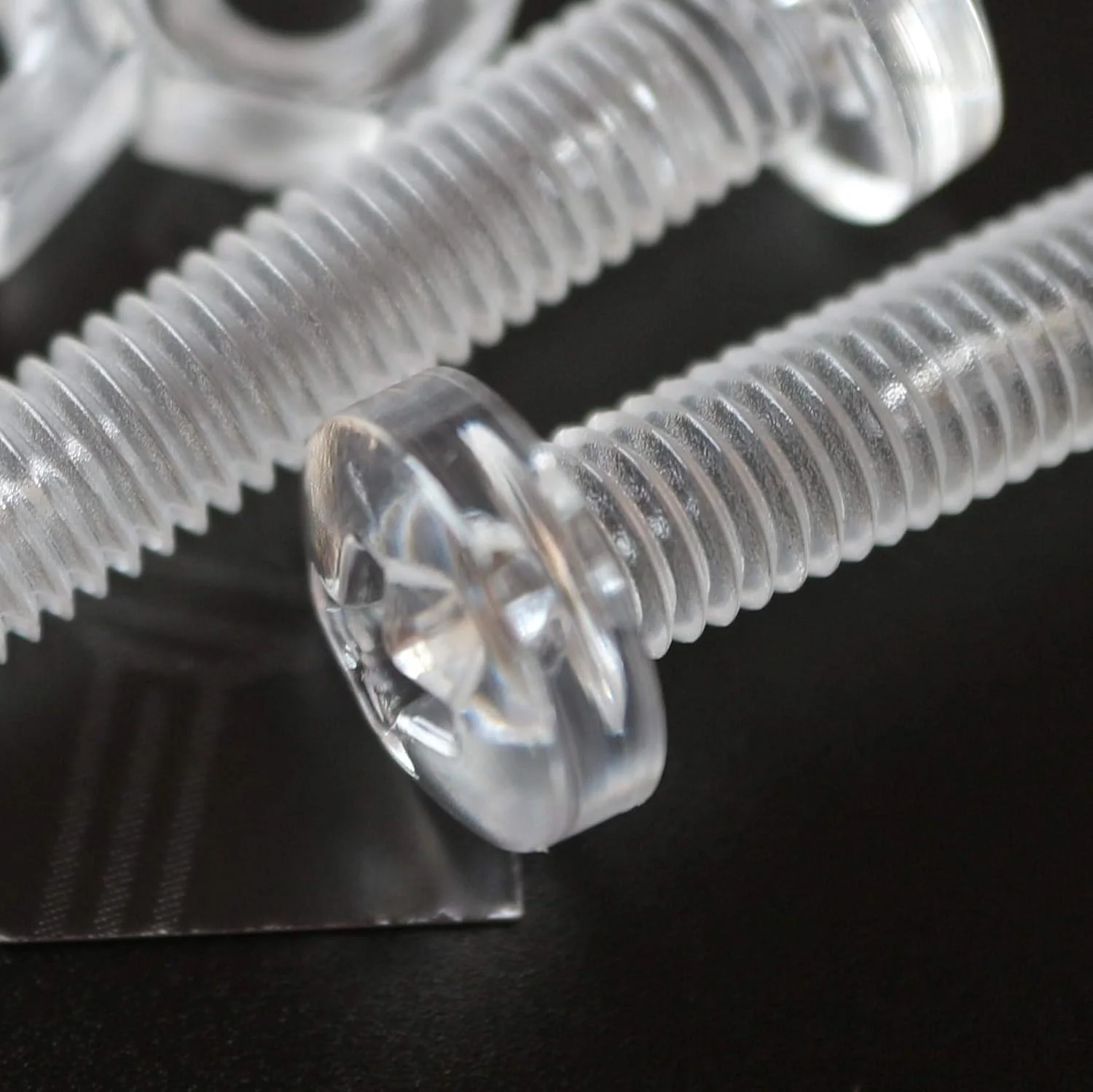 مجموعه 60 عددی پیچ و مهره و واشر شفاف اکریلیک M5 x 30mm کاترپیلار - پیچ های پلاستیکی اکریلیک، 13/64" x 1 3/16