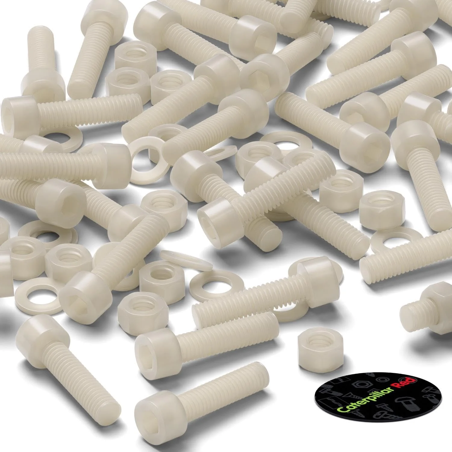 پیچ سر استوانه ای نایلونی قرمز کاترپیلار 50 عددی، پیچ های ماشین پلاستیکی، M5 x 20mm، پیچ و مهره و واشر پلاستیکی، بست ها، 13/64" x 25/32" پیچ سر استوانه ای نایلونی قرمز کاترپیلار 50 عددی، پیچ های ماشین پلاستیکی، M5 x 20mm، پیچ و مهره و واشر پلاستیکی، بست ها، 13/64" x 25/32"