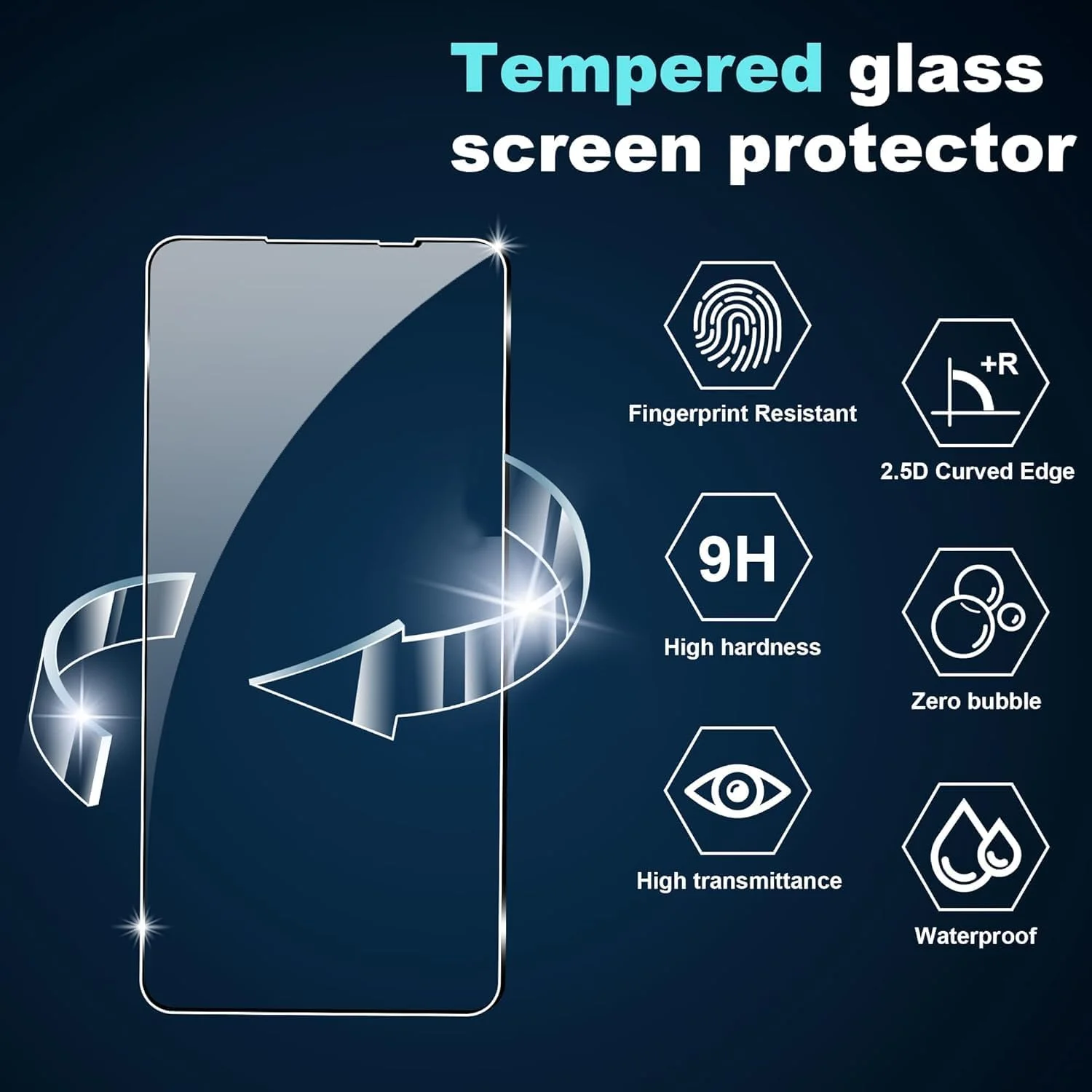 [بسته 3 عددی] محافظ صفحه نمایش شیشه ای حرارت دیده 9H Zuooiec برای Nothing Phone 3a Pro (2025)، محافظت با اثر انگشت، نصب آسان، فوق العاده شفاف، حساسیت لمسی، فیلم ضد خش