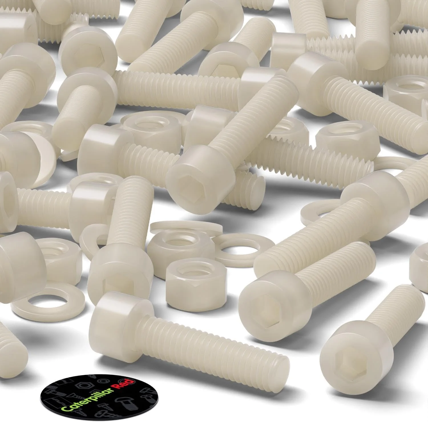 پیچ سر استوانه ای نایلونی قرمز کاترپیلار 50 عددی، پیچ های ماشین پلاستیکی، M5 x 20mm، پیچ و مهره و واشر پلاستیکی، بست ها، 13/64" x 25/32" پیچ سر استوانه ای نایلونی قرمز کاترپیلار 50 عددی، پیچ های ماشین پلاستیکی، M5 x 20mm، پیچ و مهره و واشر پلاستیکی، بست ها، 13/64" x 25/32"