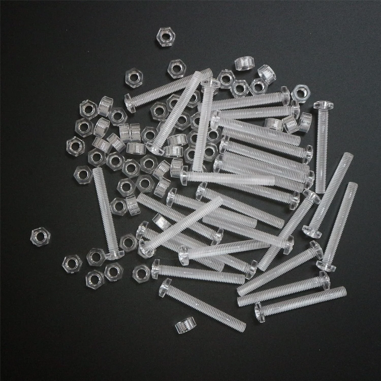 بسته 60 عددی پیچ و مهره و واشر اکریلیک شفاف کاترپیلار قرمز، M4 x 40mm - پیچ های پلاستیکی اکریلیک، 5/32" x 1-37/64 بسته 60 عددی پیچ و مهره و واشر اکریلیک شفاف کاترپیلار قرمز، M4 x 40mm - پیچ های پلاستیکی اکریلیک، 5/32" x 1-37/64