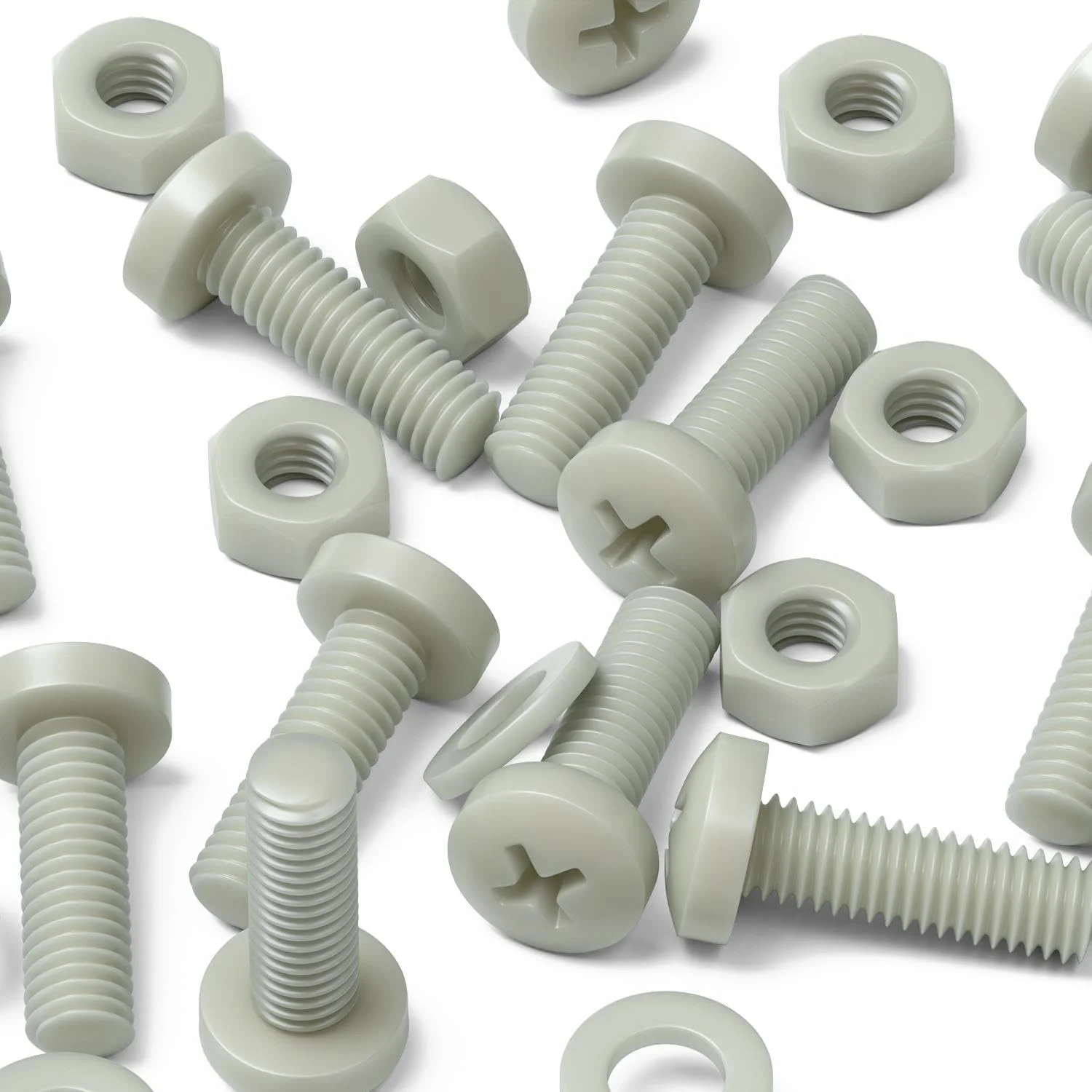 پیچ گوشتی سر پهن سوپر نایلون تقویت شده با الیاف شیشه ای قرمز کاترپیلار، M6 x 20mm، مهره و پیچ و واشر پلاستیکی، 15/64" x 25/32" پیچ گوشتی سر پهن سوپر نایلون تقویت شده با الیاف شیشه ای قرمز کاترپیلار، M6 x 20mm، مهره و پیچ و واشر پلاستیکی، 15/64" x 25/32"