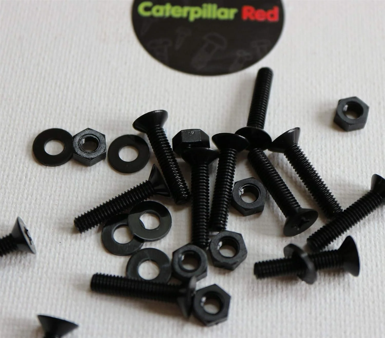 پیچ های پلاستیکی ماشین کاری سرتخت نایلونی مشکی و قرمز Caterpillar، M4 x 20mm، پیچ و مهره و واشر پلاستیکی، 5/32" x 25/32" پیچ های پلاستیکی ماشین کاری سرتخت نایلونی مشکی و قرمز Caterpillar، M4 x 20mm، پیچ و مهره و واشر پلاستیکی، 5/32" x 25/32"