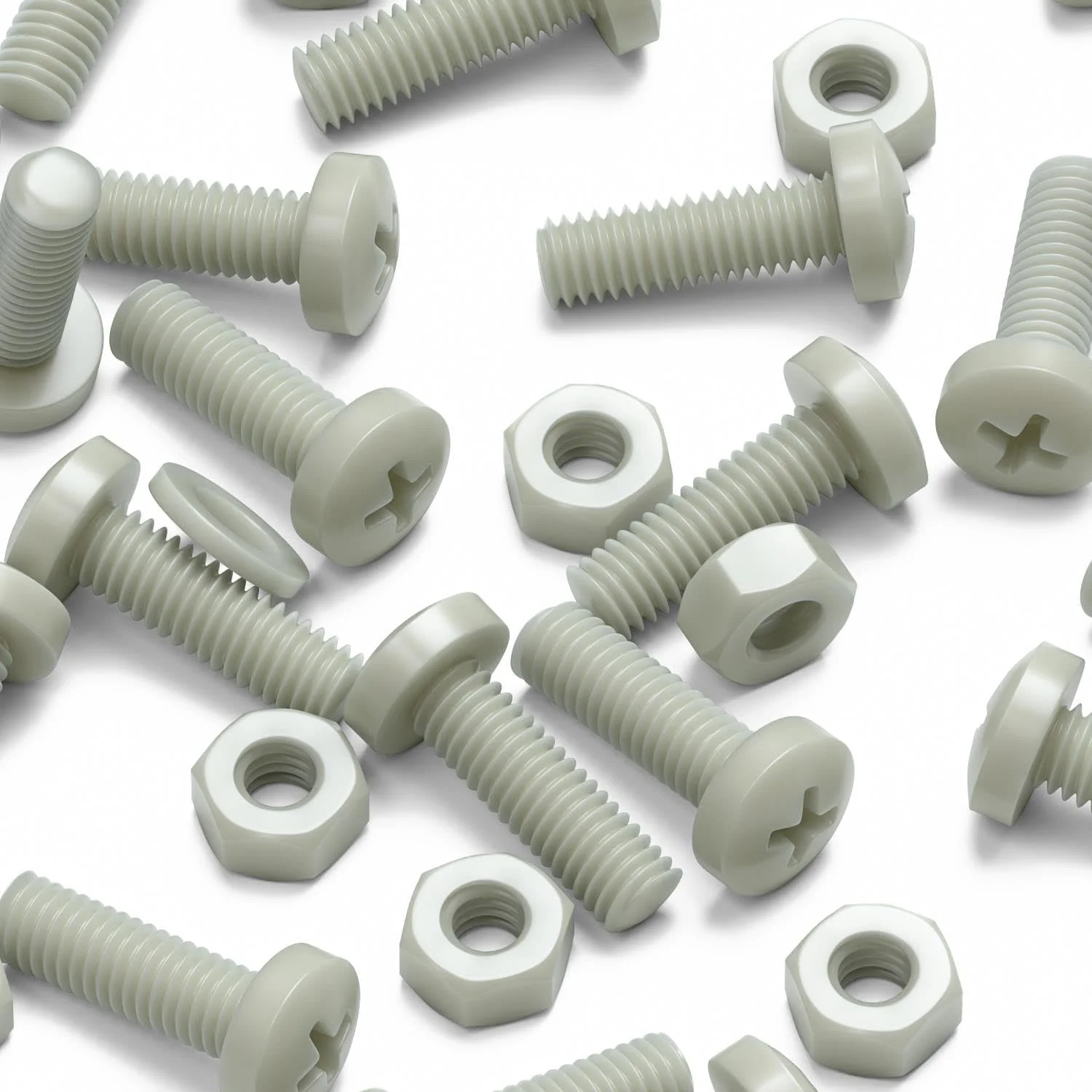 پیچ گوشتی سر پهن سوپر نایلون تقویت شده با الیاف شیشه ای قرمز کاترپیلار، M6 x 20mm، مهره و پیچ و واشر پلاستیکی، 15/64" x 25/32" پیچ گوشتی سر پهن سوپر نایلون تقویت شده با الیاف شیشه ای قرمز کاترپیلار، M6 x 20mm، مهره و پیچ و واشر پلاستیکی، 15/64" x 25/32"