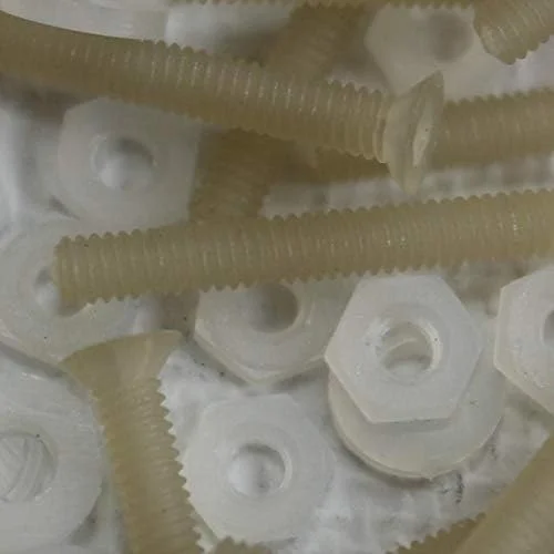 پیچ‌های ماشین سرتخت سوپر نایلون تقویت‌شده با الیاف شیشه کاترپیلار قرمز 50 عددی، M3 x 25mm، مهره و پیچ‌های پلاستیکی، واشر، 1/8 اینچ x 1