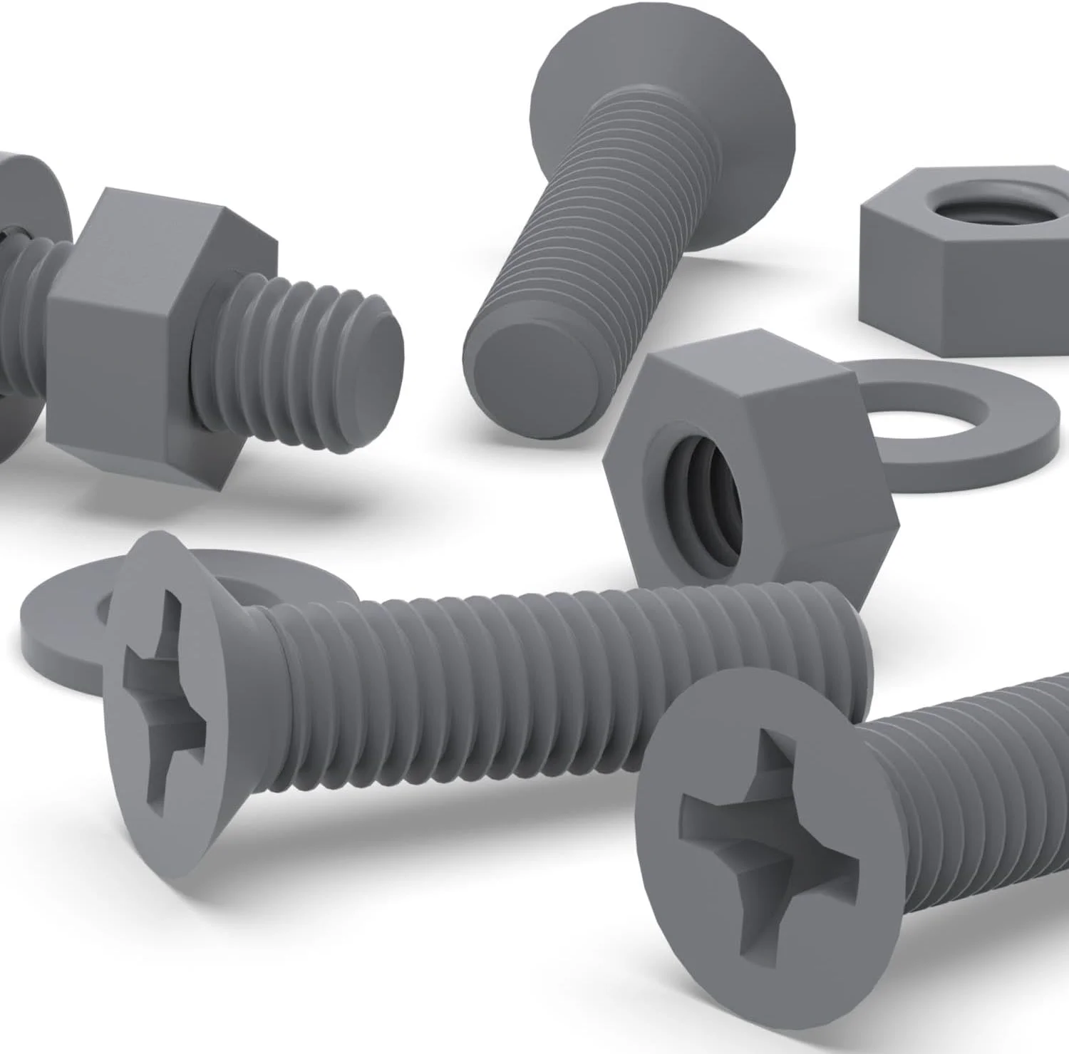 پیچ های سرتخت پلی پروپیلن (PP) کاترپیلار قرمز 20 x خاکستری، مهره و واشر، M5 x 20mm، اکریلیک، مقاوم در برابر آب، ضد خوردگی، مقاوم در برابر مواد شیمیایی، خاکستری، 13/64" x 25/32 پیچ های سرتخت پلی پروپیلن (PP) کاترپیلار قرمز 20 x خاکستری، مهره و واشر، M5 x 20mm، اکریلیک، مقاوم در برابر آب، ضد خوردگی، مقاوم در برابر مواد شیمیایی، خاکستری، 13/64" x 25/32