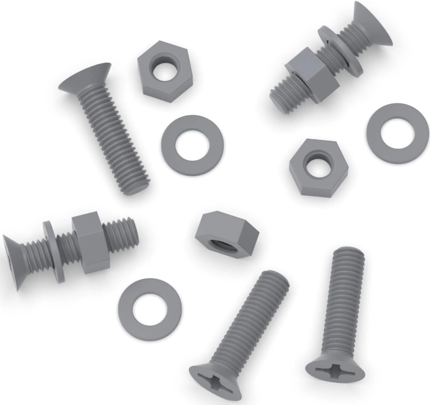 پیچ های سرتخت پلی پروپیلن (PP) کاترپیلار قرمز 20 x خاکستری، مهره و واشر، M5 x 20mm، اکریلیک، مقاوم در برابر آب، ضد خوردگی، مقاوم در برابر مواد شیمیایی، خاکستری، 13/64" x 25/32 پیچ های سرتخت پلی پروپیلن (PP) کاترپیلار قرمز 20 x خاکستری، مهره و واشر، M5 x 20mm، اکریلیک، مقاوم در برابر آب، ضد خوردگی، مقاوم در برابر مواد شیمیایی، خاکستری، 13/64" x 25/32