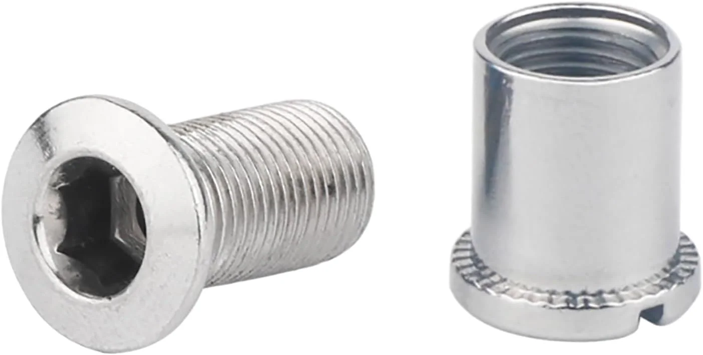 پیچ های دنده 8 اینچی دوچرخه برای تک، دوتایی و سه تایی زنجیر چرخ دوچرخه، پیچ و مهره ثابت کننده میل لنگ دوچرخه، قطعات دوچرخه، پیچ و مهره زنجیر چرخ تکی، دوتایی و سه تایی