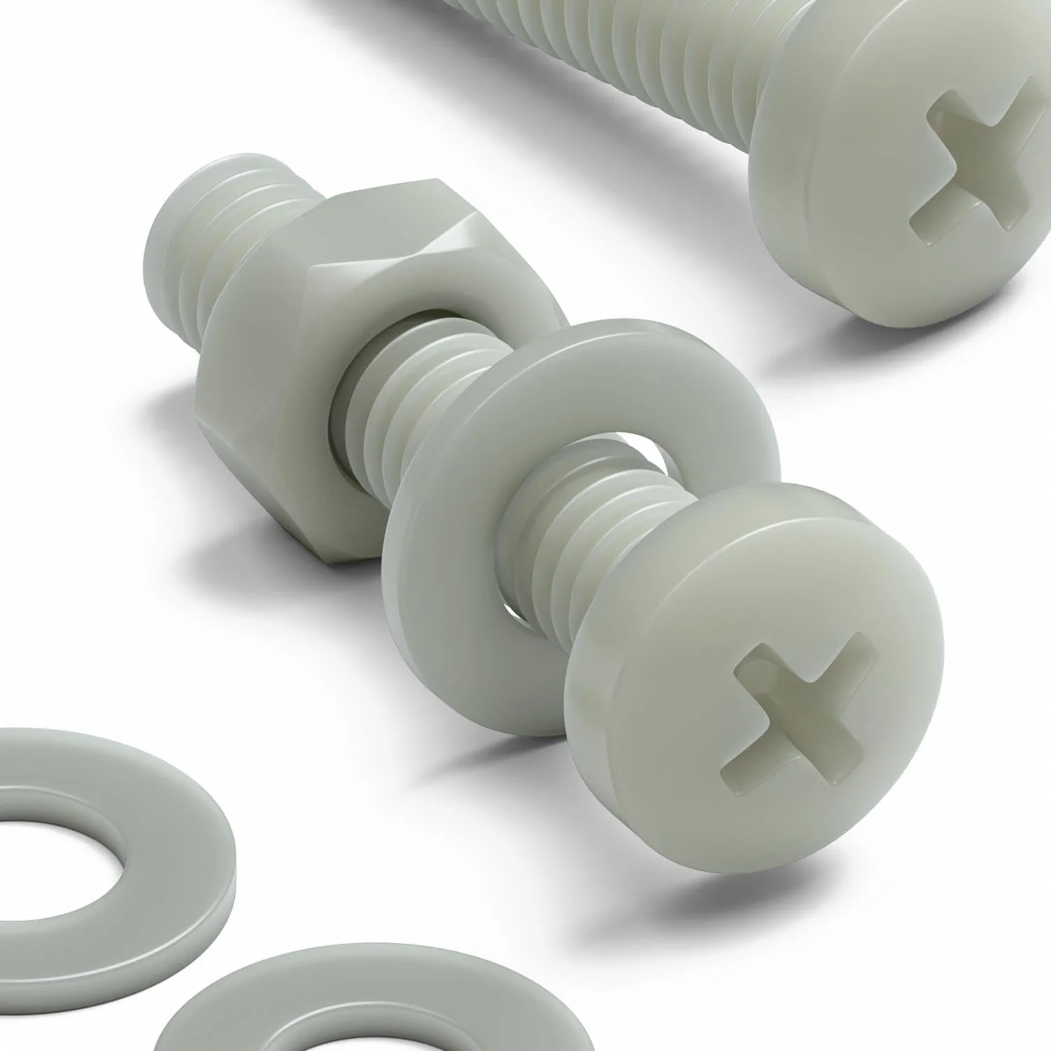 پیچهای سر پهن سوپر نایلون تقویتشده با الیاف شیشه کاترپیلار قرمز 50 عددی، پیچگوشتی خور، M4 x 20mm، مهره و پیچ پلاستیکی، واشر، 5/32" x 25/32 پیچهای سر پهن سوپر نایلون تقویتشده با الیاف شیشه کاترپیلار قرمز 50 عددی، پیچگوشتی خور، M4 x 20mm، مهره و پیچ پلاستیکی، واشر، 5/32" x 25/32