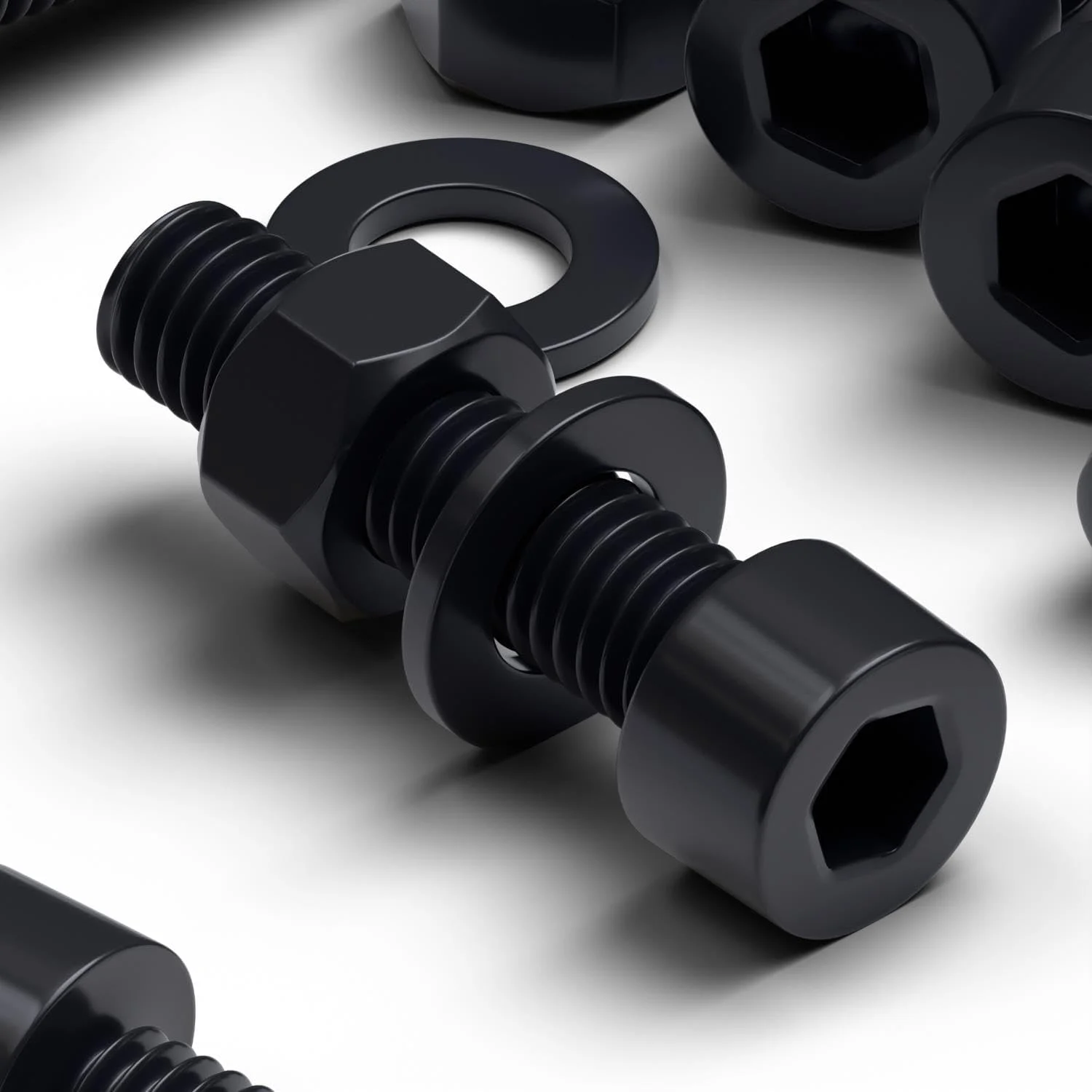 پیچ های پلاستیکی سر استوانه ای کاترپیلار قرمز 50 عددی با سر مشکی نایلونی، پیچ های ماشینی پلاستیکی، M5 x 20mm، پیچ و مهره و واشر پلاستیکی، 13/64" x 25/32 پیچ های پلاستیکی سر استوانه ای کاترپیلار قرمز 50 عددی با سر مشکی نایلونی، پیچ های ماشینی پلاستیکی، M5 x 20mm، پیچ و مهره و واشر پلاستیکی، 13/64" x 25/32