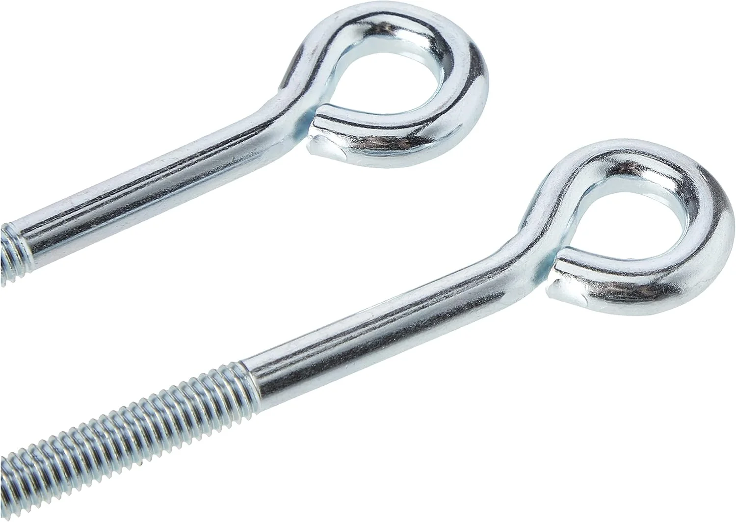 مری وی BH03591 (2 عدد) پیچ چشمی با مهره و واشر، روکش روی روشن M6 x 100mm - بسته 2 عددی